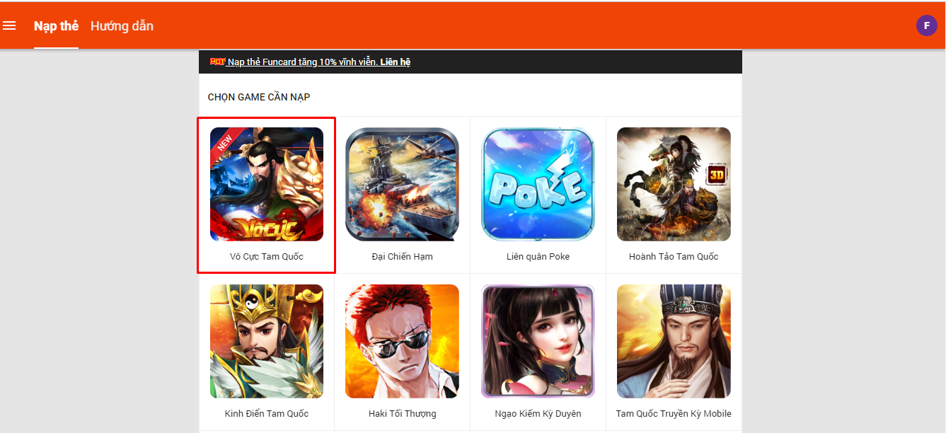 Hướng dẫn các cách nạp game Funtap đơn giản và uy tín