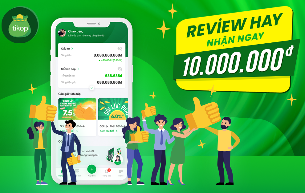 Tikop-[EVENT] REVIEW HAY NHẬN NGAY 10 TRIỆU